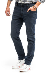 Męskie Spodnie Jeansowe Wrangler Texas Taper Bruised River W12TLT364 112141166